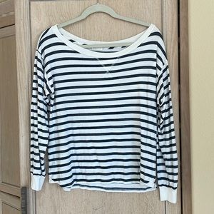 AG Blue and White Stripped Long Sleeve